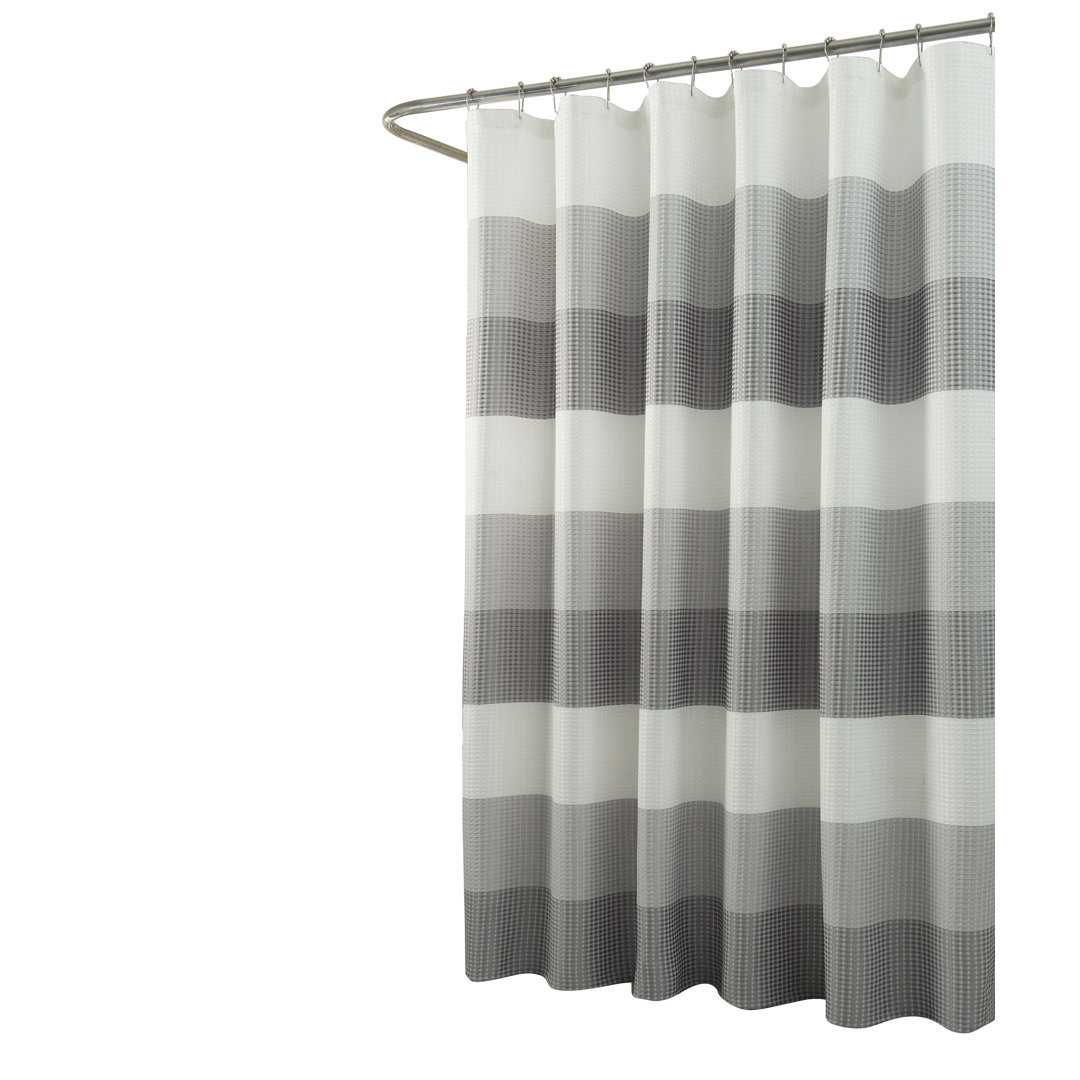Topawa Striped Shower Curtain Latitude Run® 