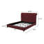 Lit double tapissier 57 po rouge vin-1367864737