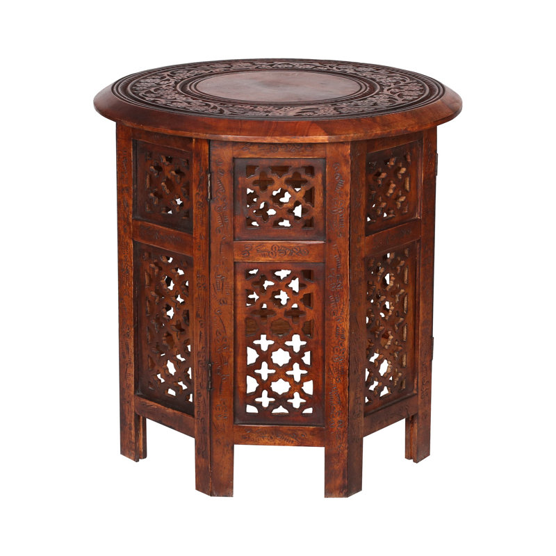 Abbeyville Frame End Table, Mahogany, 45cm H x 45cm W x 45cm D