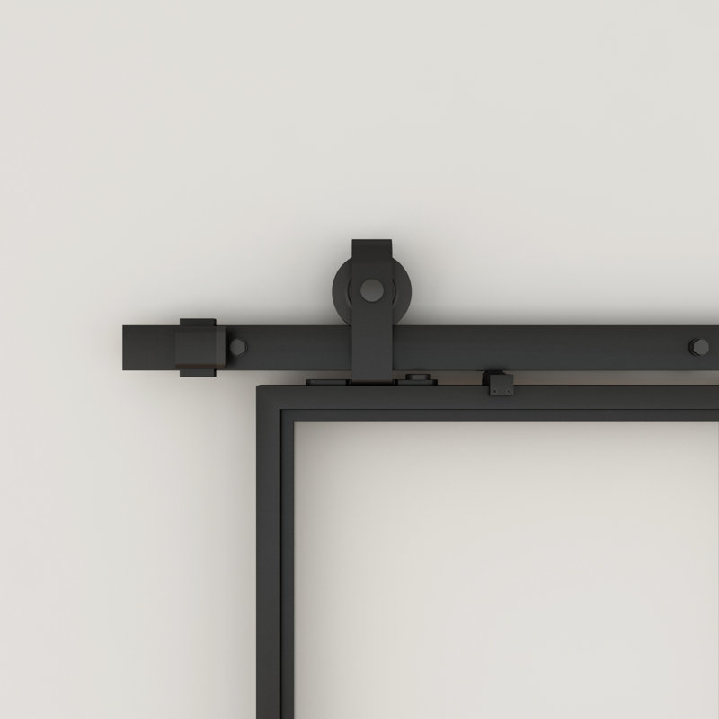 36'' x 84'' Glass with Installation Hardware Kit Barn Door
