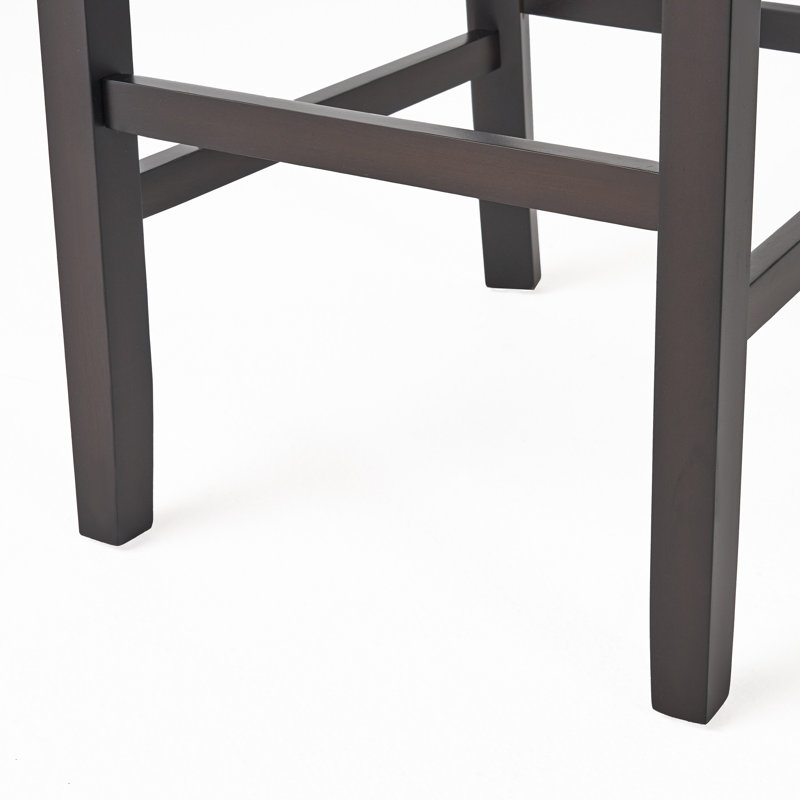 Tabouret de bar 30,5 po Tewksbury, Lin beige, Espresso