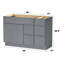 Base de meuble-lavabo simple 48 po seulement-97571430