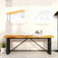2-Person Backless Garden Bench For Porch, Park, Teak
