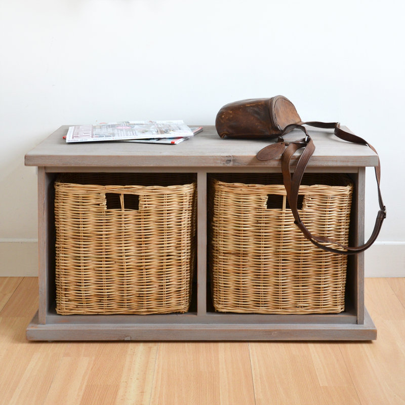 Bastogne Solid Wood Storage Bench