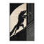 Tapis moelleux moelleux à motif arc-en-ciel moderne de style diable de Tasmanian - noir-1450156226