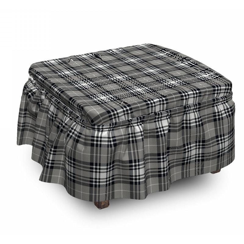 Ensemble de housse pour repose-pieds 2 pièces, Motif 1