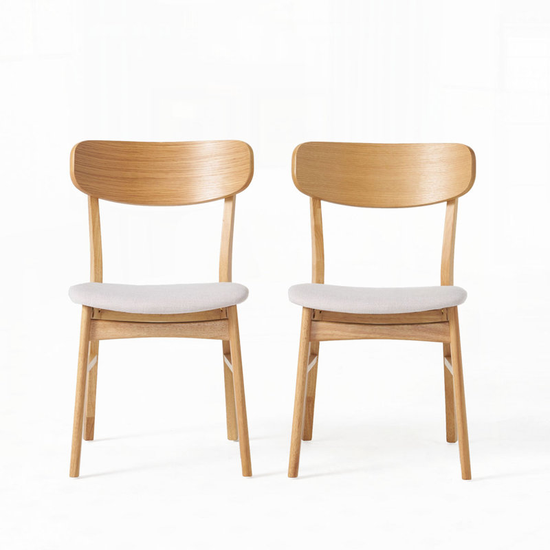 Chaises de salle à manger en bois, Beige clair