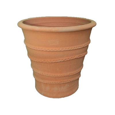 Pot de fleurs moyen Fidati en terre cuite - Intérieur/Extérieur