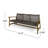 Outdoor Couch - 3 Seater For Use Seat Iron Accents-835237952