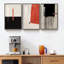 Abstrait - ensemble de 3 reproductions d'art sur toile encadrées-508795461-508795460