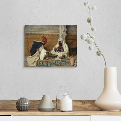 Reproduction d’art sur toile « A Game of Draughts » par Jean Discart