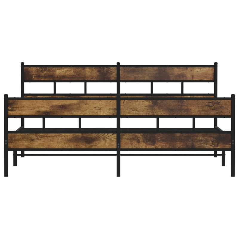 Criselda Bed, 180 x 210cm, Smoked Oak