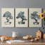 Indigo Bonsai I - Ensemble de 3 toiles tendues-921643243