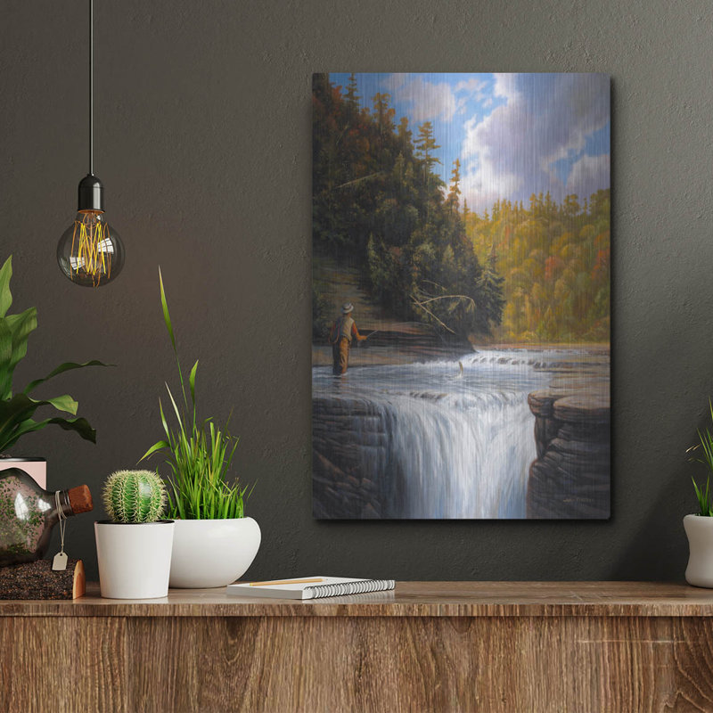 " Fishing " by John Zaccheo, 16" H x 12" W