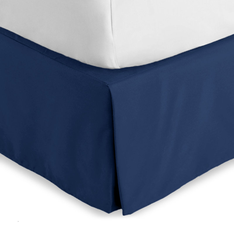Tailored Bed Skirt, Twin XL, Dark Blue
