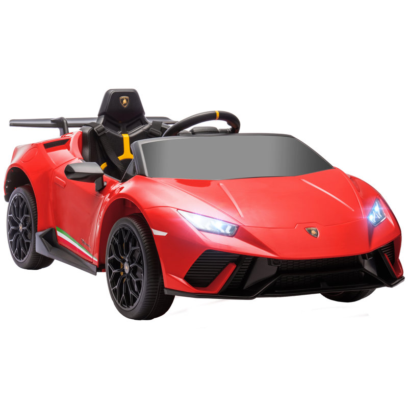 Voiture électrique 12V pour enfants Lamborghini Huracan, Rouge