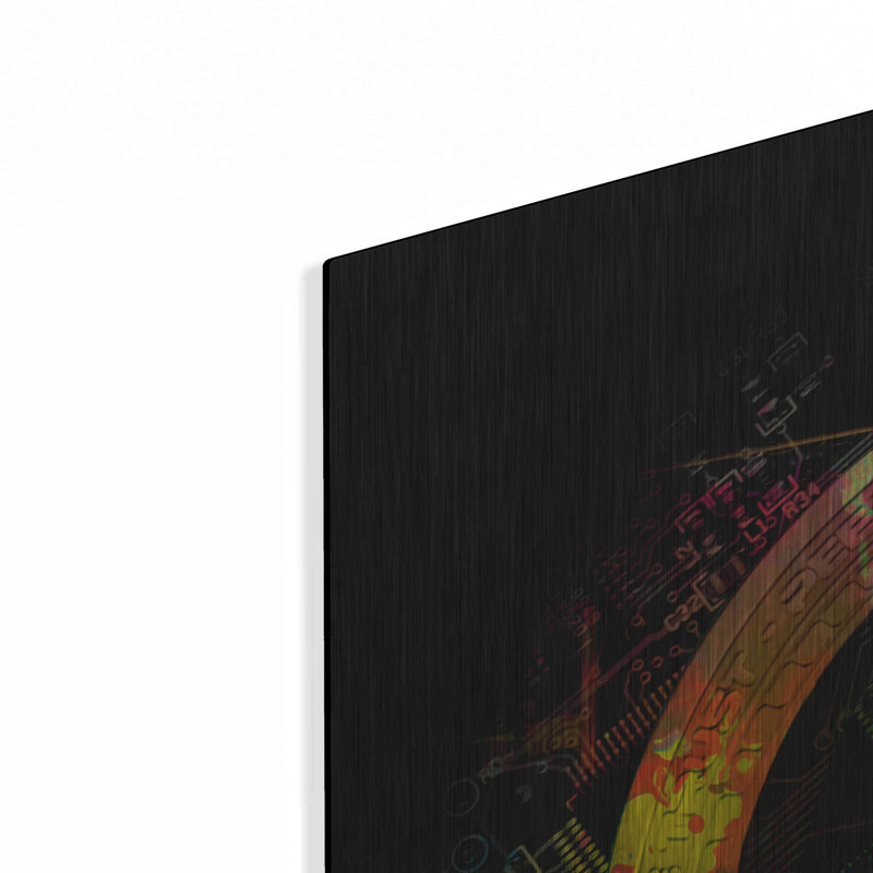 «HBAR Hedera Crypto» par Luxe Métal Art Portfolio, 36 po x 36 po Luxe