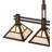 Mission 3 - Light Mahogany Bronze Pool Table Lights Pendant