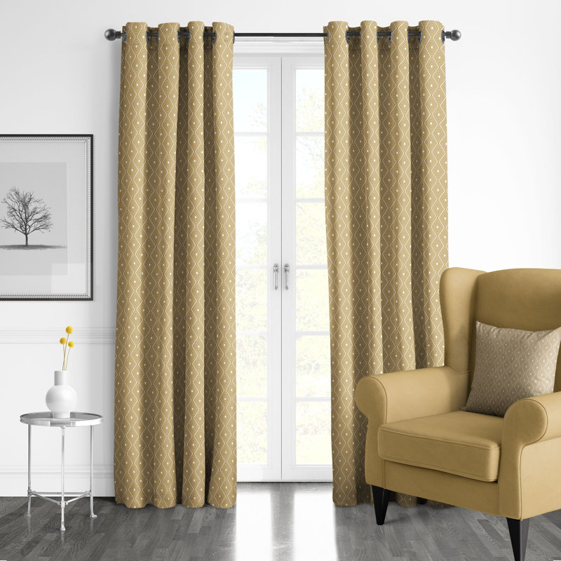 Samuel Diamonds, 50" W x 84" L, Gold