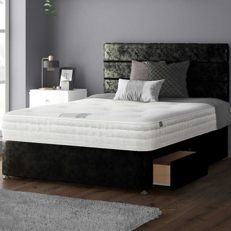 Brand Upholstered Headboard, Double (4'6), Black