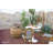 Napa 27" Outdoor Concrete Column Propane Fire Pit 40,000 BTU - Includes Lava Rocks & PVC Cover
