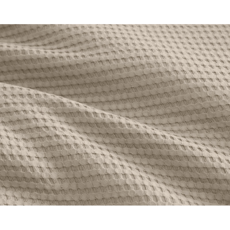 Couette en coton gaufré 3 pièces , Beige, Housse de couette très grand et 2 très grandes t