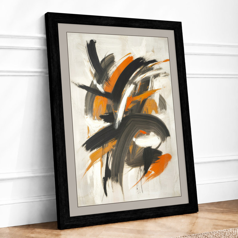 Gestural Abstractions Abstract - Print, Black, A3 - 42.0 x 29.7 cm