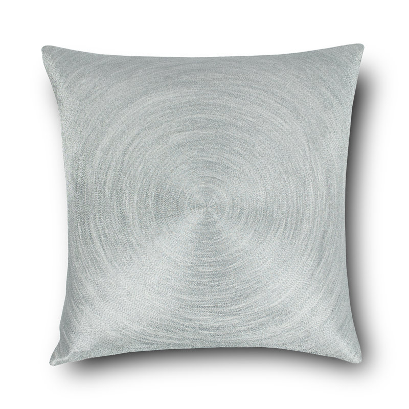Coussin en soie brodée en soie de luxe en spirale