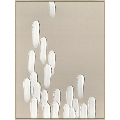 Painterly Cascade 2 - Cadre flottant, peinture sur toile