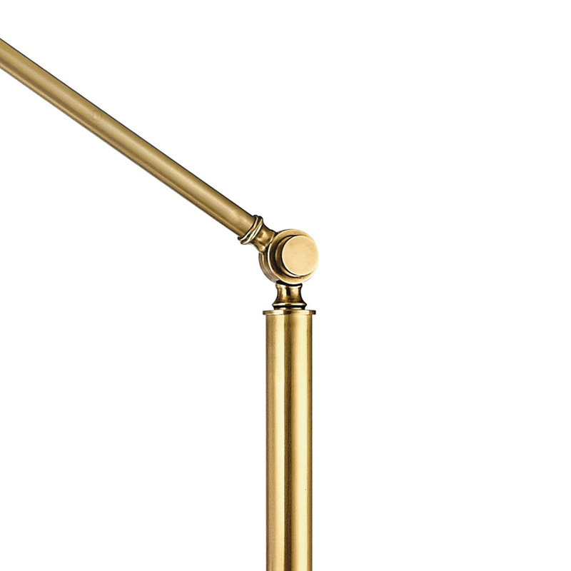 Girard 74" Task Floor Lamp, Vintage Brass