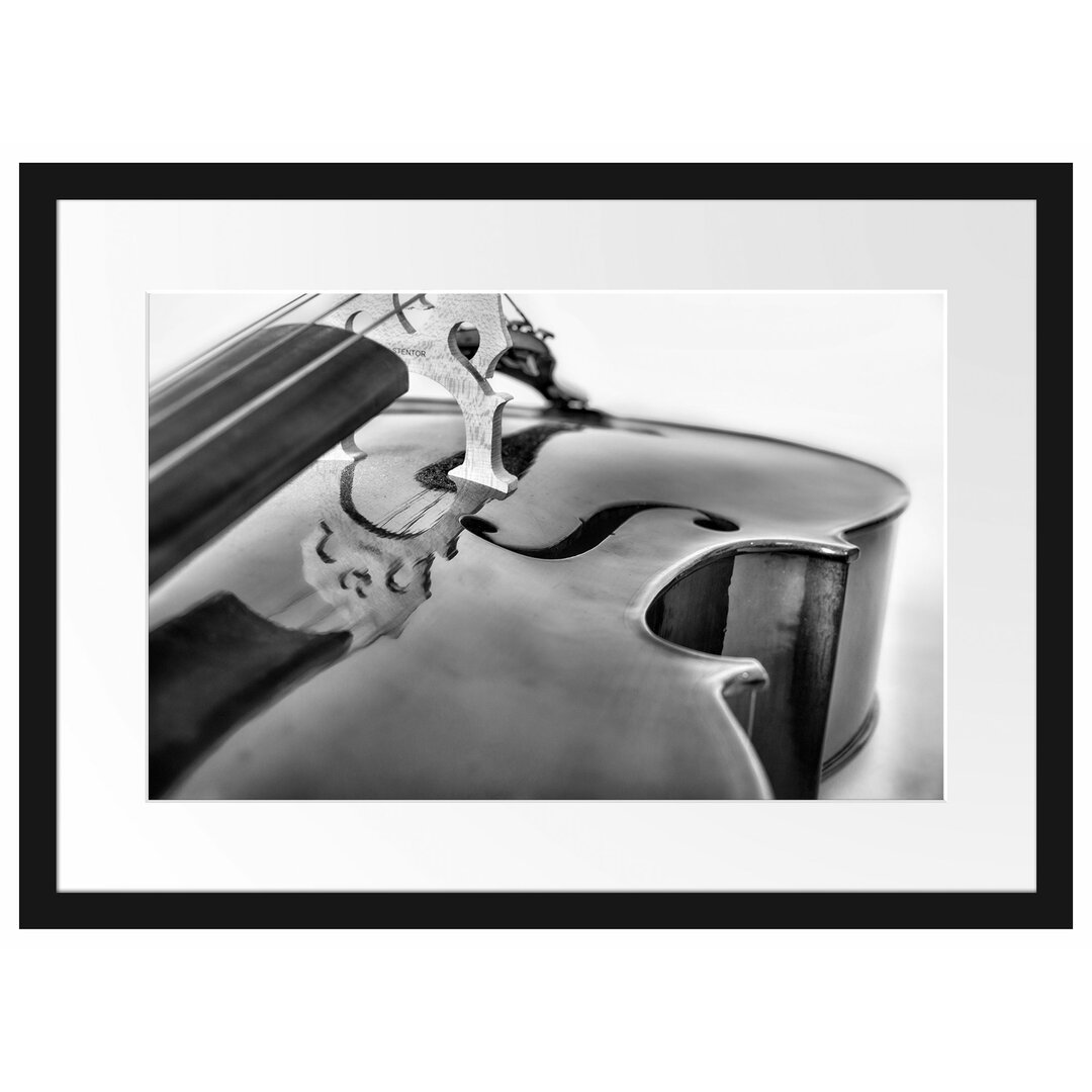 Gerahmtes Poster Cello