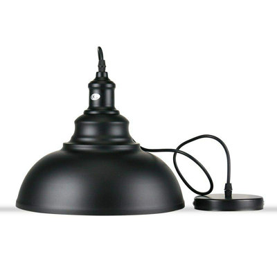 1 - Light Black Dome Pendant