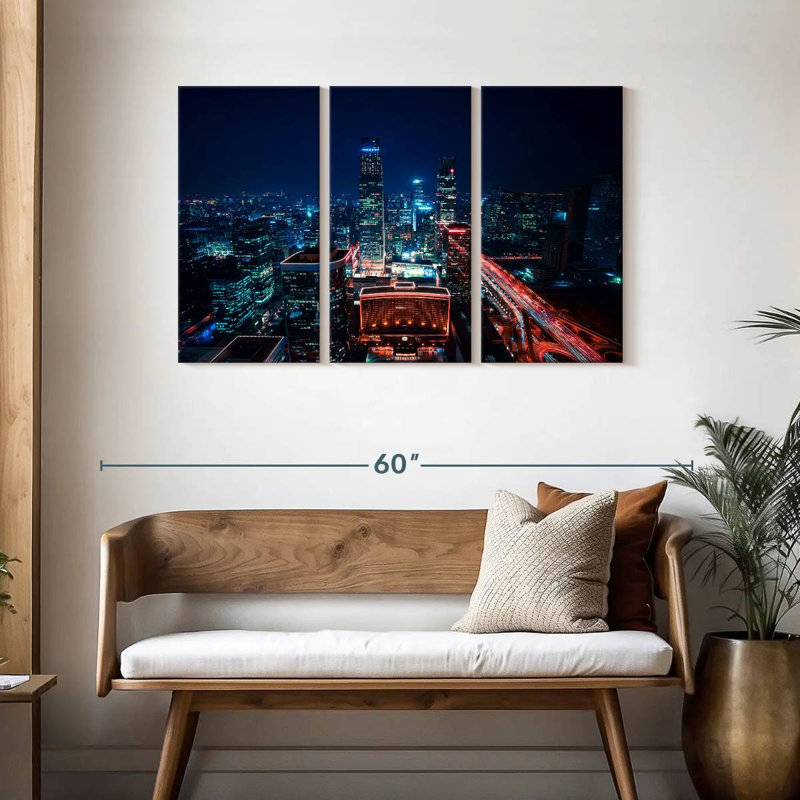 Beijing CBD Night, 28" H x 45" W