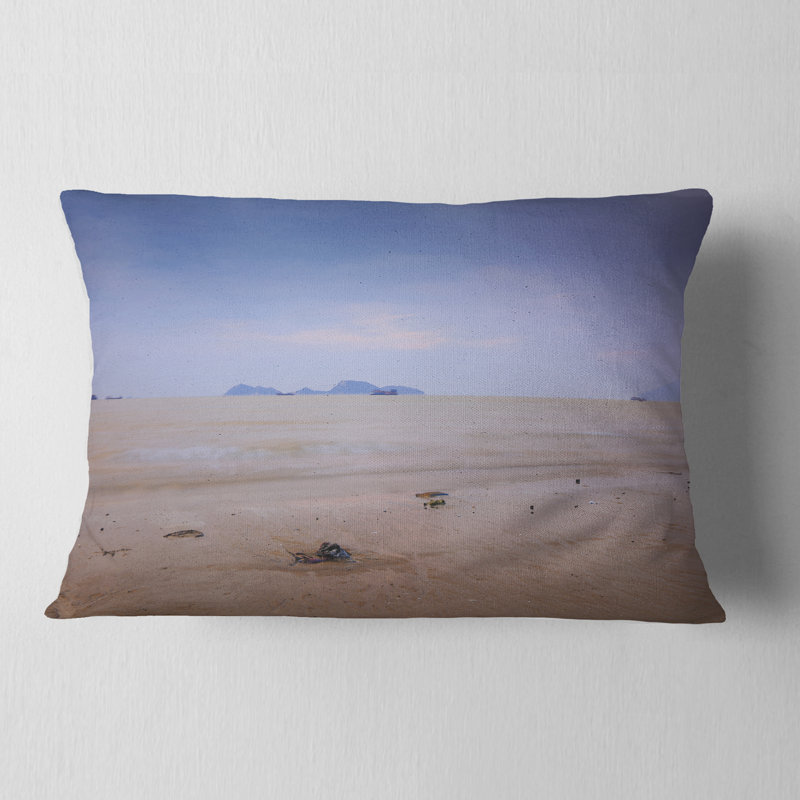 Coussin lombaire imprimé paysage au coucher de soleil à Lung Kwu Tan