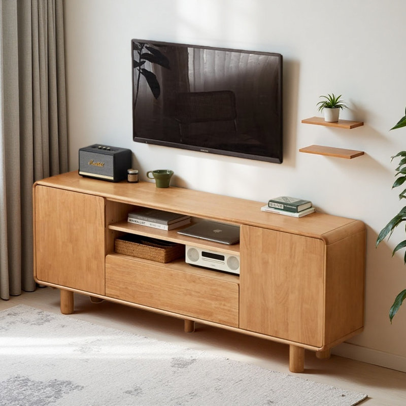 Meuble télé simple en bois massif