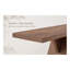 Console Mid-Century moderne étroite avec pieds en forme de V, table d'appoint de 43,4 pouces avec finition noyer