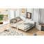 Lit de jour pleine grandeur avec revêtement en lin, tête de lit et accoudoirs, pieds, beige, lit peu encombrant, fabrication élégante, sécuritaire et avec accoudoirs-1170890404-1149687384
