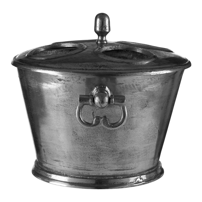 Coots Wine Cooler, Antique Silver