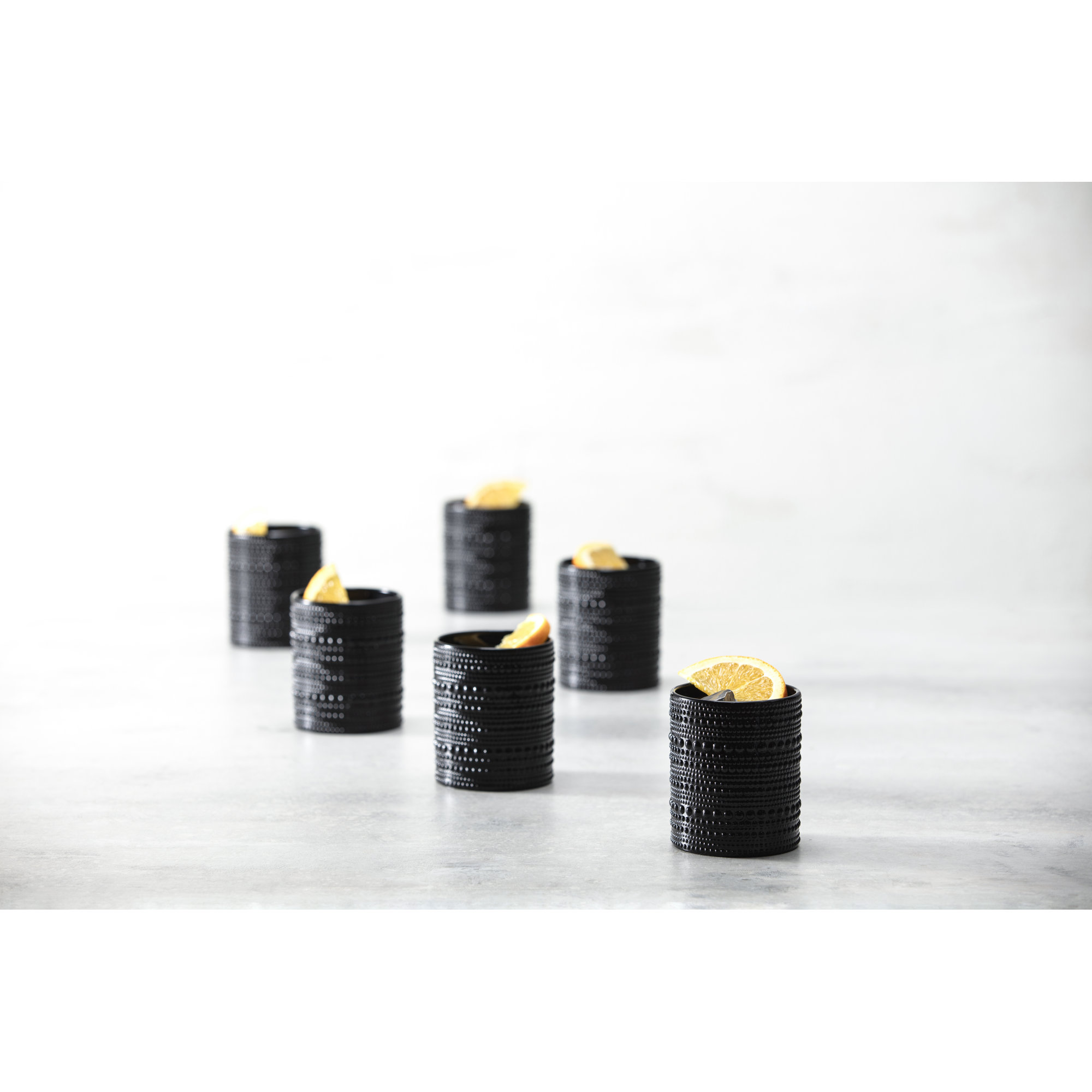 Fortessa Jupiter Glass, Iced Beverage (Set of 6), Obsidian, 10 Oz.