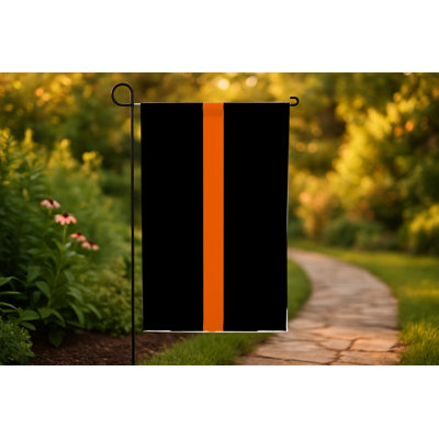 Drapeau de ligne mince orange
