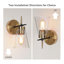 Modern 1-Light 10" Black Gold Cone Wall Sconce Seeded Glass with Pointed Finial Arm Industrial Vanity Light