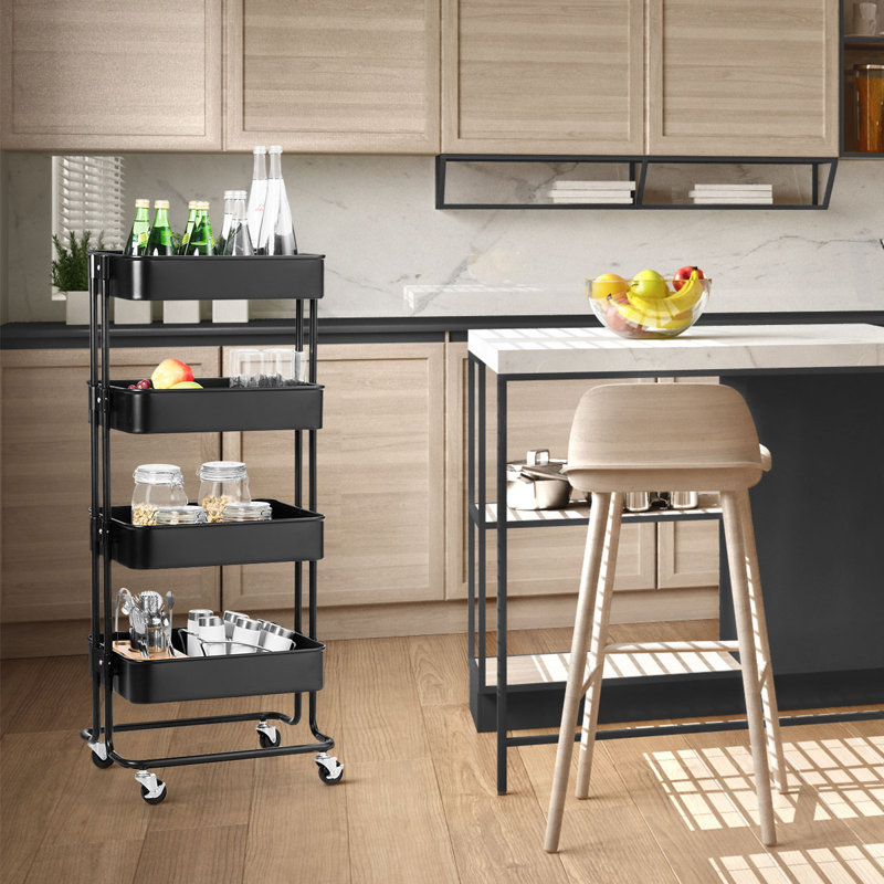 Lattin 106cm H x 46cm W Cart, Stoving Varnish