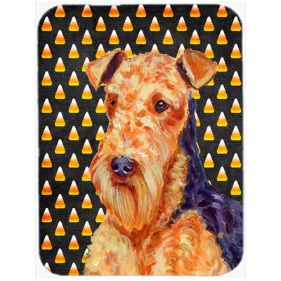 Halloween Candy Corn Wood Glass Cutting Board