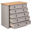 Corona Solid Wood 89cm W 5 - Drawer Chest of Drawers