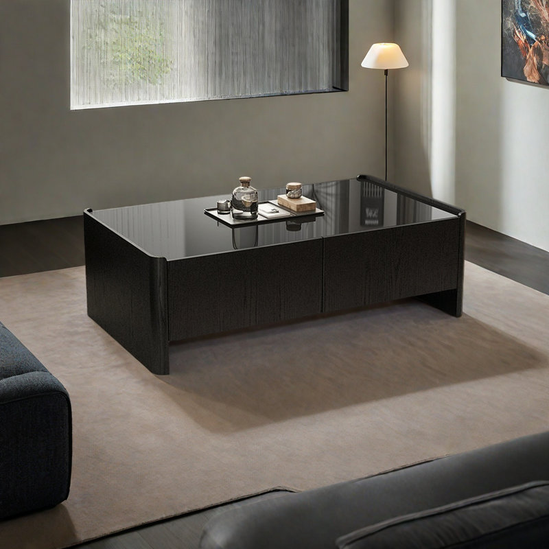 Table basse de style rétro, Noir