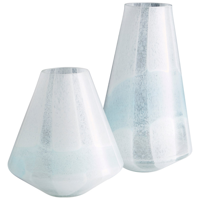 Backdrift Glass Table Vase, 11" H x 9.75" W x 9.75" D