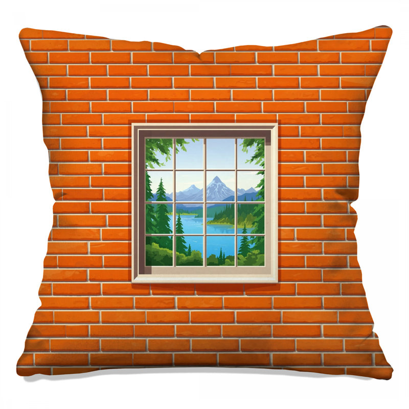 Coussins décoratifs Brick Wall, 20 x 20 pouces