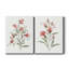 Lin botanique corail III - ensemble de 2 reproductions d'art-11592736-11907381-11907336