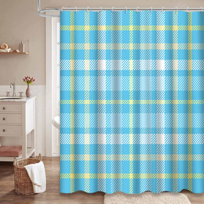 Rideau de douche Plaid Check Egg