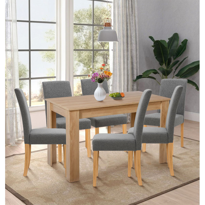 Ludden 6 - Person Dining Set, Grey